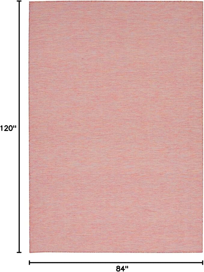 Nourison Home Positano Rainbow 7' x 10' Area Rug - Easy Clean, Non Shedding, Bed Room, Living Room, Dining Room, Kitchen (7' x 10')