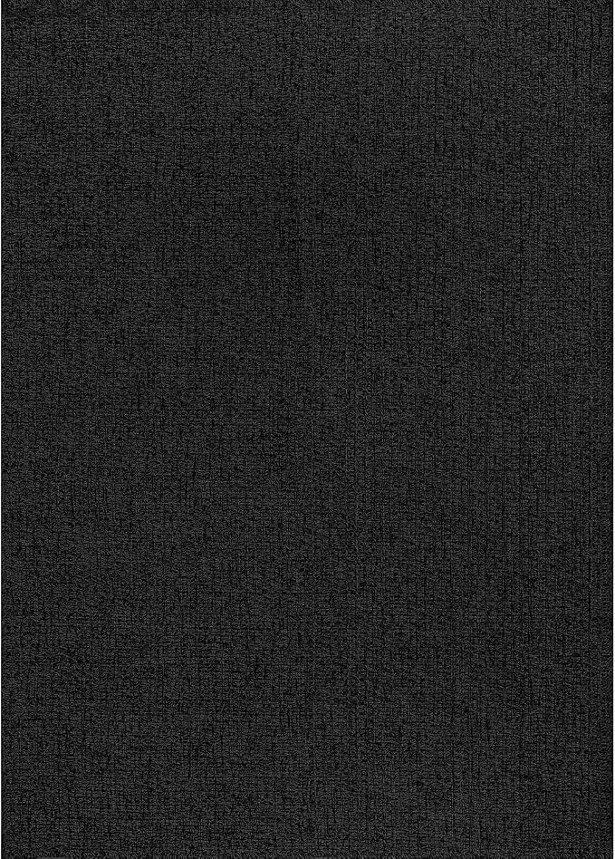 Luul Home Easy Jute Rugs 8x10 Dark Gray Color Living Room Indoor Outdoor Area Rug for Farmhouse Patio and Kitchen Rug High Traffic Washable Easy to Clean Solid Woven Design Outside Carpet (8 x 10)