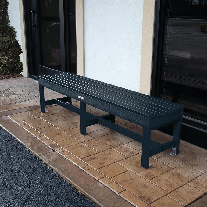 Sequoia Professional Commercial Grade Weldon Backless Picnic Bench, 6ft, Federal Blue