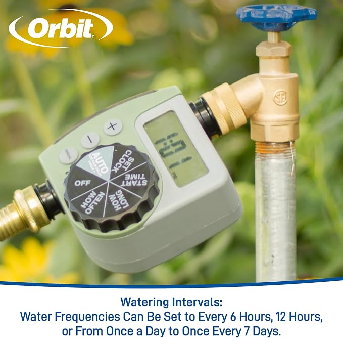 Orbit 69535 Shrub and Flower Bed Drip Kit with Programmable Hose Watering Timer