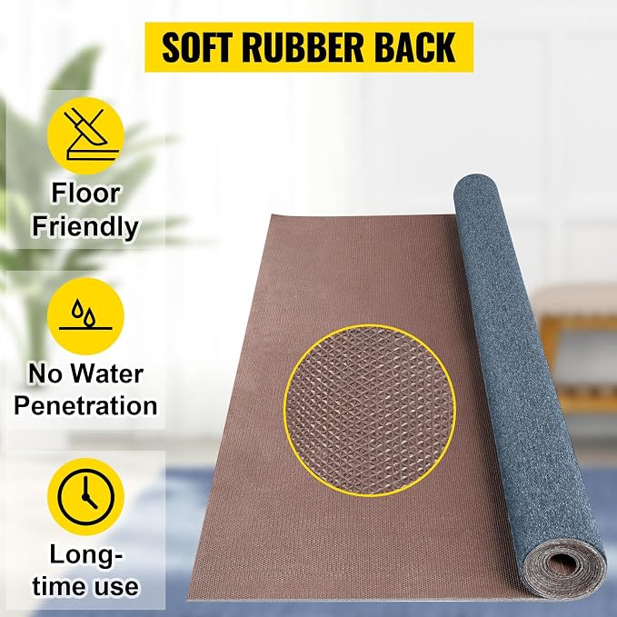 Happybuy 6 ft x 29.5 ft Grey Marine Carpet for Boats Waterproof - 0.18" Thick Indoor Outdoor Rug Carpet Roll for Home Patio Porch Deck