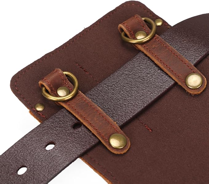 Tourbon Leather Florist Tool Waist Pouch Belt Garden Shoulder Crossbody Tools Bag Gardening Pruning Shears Holder Organizer Kit 4 Pockets