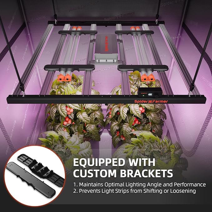 Spider Farmer SUPP-UV30 & IR16 LED Grow Light Bars Set 23.6" Long, 365-370nm UV & 730-745nm IR Supplemental Light for Indoor Plants, Grow Tents