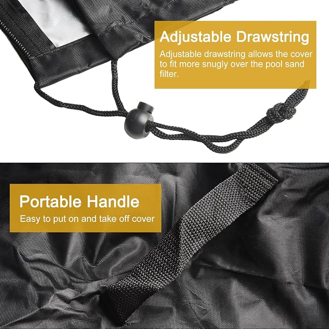 Pool Sand Filter Cover Oxford Cloth Cover For Intex for Krystal Clear Pump Filter, And Adjustable