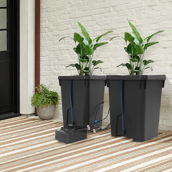 Hydroponic Bucket, Indoor Hydroponics Growing System, Recirculating Drip Garden System, 7.13 Gallon With Air Pump And Clay Gravel, Environmentally Friendly And Efficient Indoor Plant Cultivation