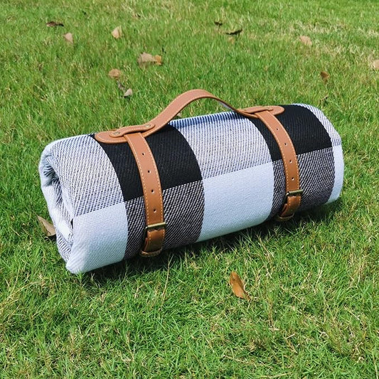 79”x79” Picnic Blanket Extra Large, Waterproof and Foldable Beach Blanket, 3-Layer Outdoor Blanket for 6 to 8 Adults, for Camping, Park, Beach, Grass, Indoors
