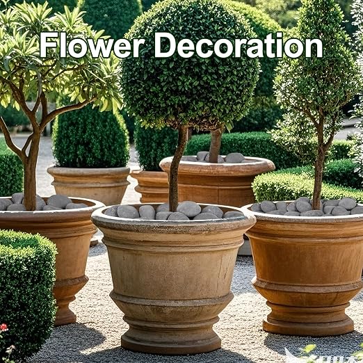 40 lbs Rocks for Outdoor Landscaping, 2"-3" Aquarium Rocks for Fish Tank, Natural Decorative Garden Stone for Plants, Flower Pots, Vase, Walkways, Yard
