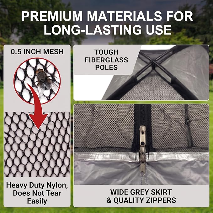 PGL Pond Cover Net Garden Dome Netting - Outdoor Protecting Tent for Fish Koi 5×7FT