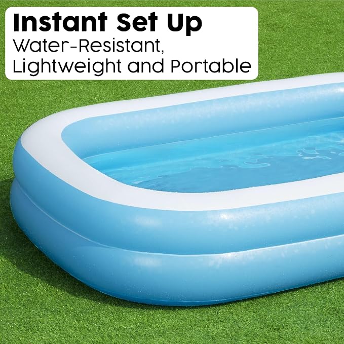 Bestway Toys Domestic Blue Rectangular Family Pool, 105.91 * 69.60 * 20.08
