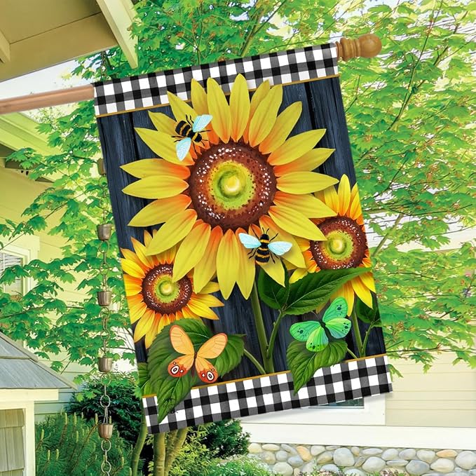 Briarwood Lane Blooming Sunflowers House Flag