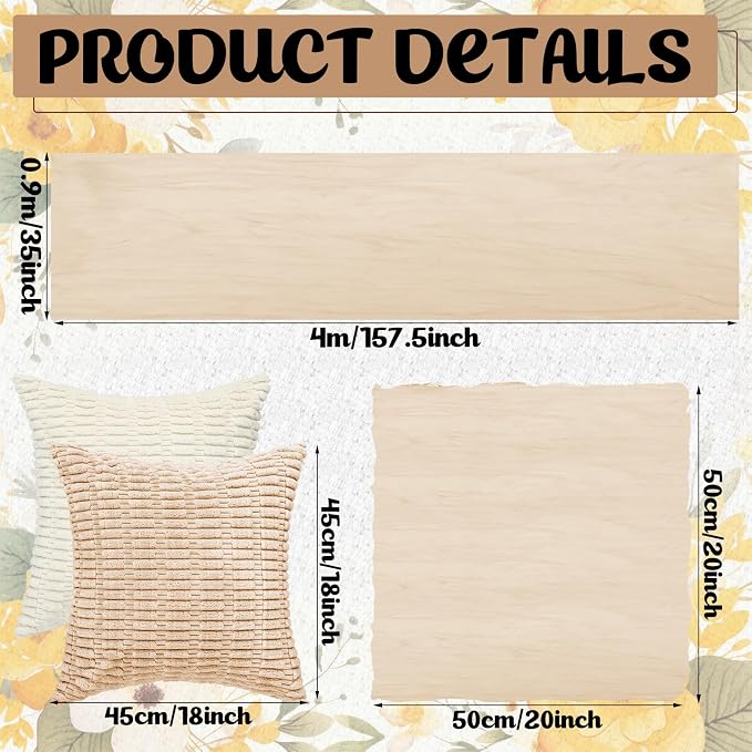 Beeveer 14 Pack Picnic Kit 91x71 Inch Extra Large Outdoor Boho Picnic Blanket with Beige White Table Runner, 6 Throw Pillow Cover 6 Napkin Woven Cotton Yarn Washable Beach Blanket for Camp Wedding