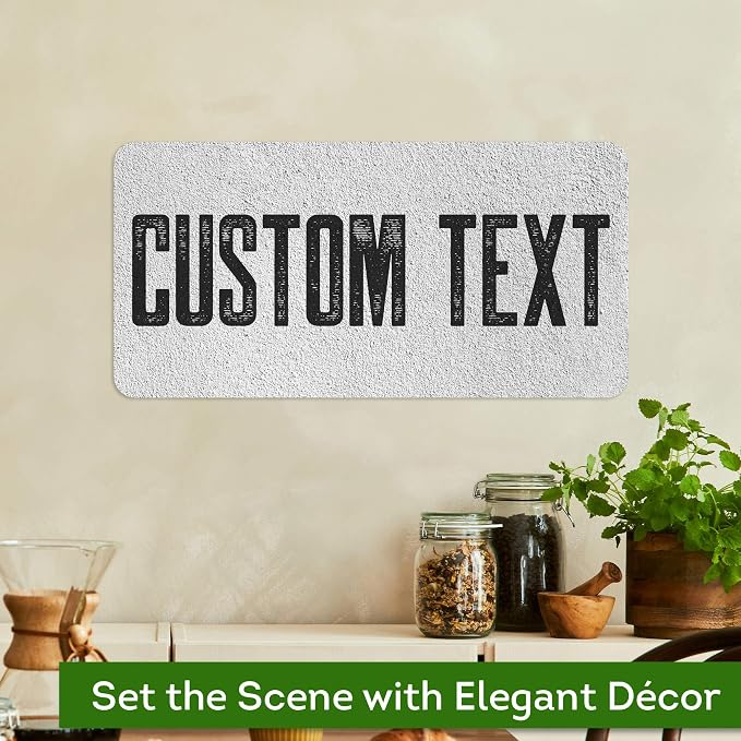 Custom Sign, Custom Street Sign, 11 Font Colors, 13 Font Styles, 4 Hole Options, 22 Sizes, 9x18 Inches, Rust Free DiBound, Fade Resistant, Made in USA by My Sign Center (Concrete)