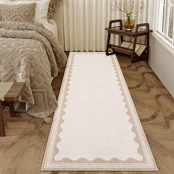 GarveeHome Scalloped Rug