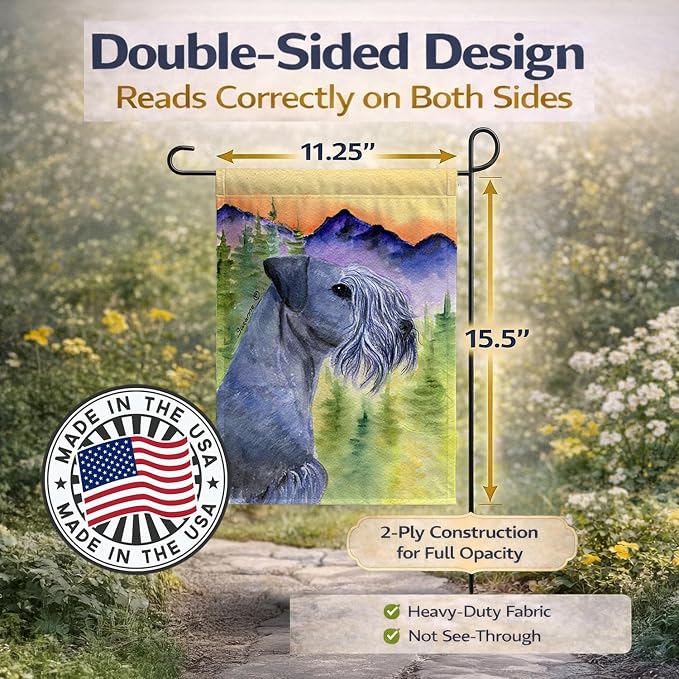 Caroline's Treasures SS8232GF Cesky Terrier Garden Flag Mailbox Flag Decorative Yard Flag Banner Outside Patio Artwork Yard Flower Beds, Garden Size, Multicolor