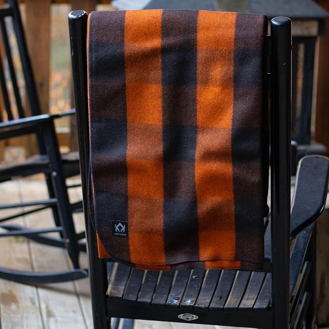 Arcturus Military Wool Blanket - Warm, Thick, Washable - Great for Outdoors, Camping, Stadium Blanket, Picnics, Travel - Car & Bushcraft Survival Kits