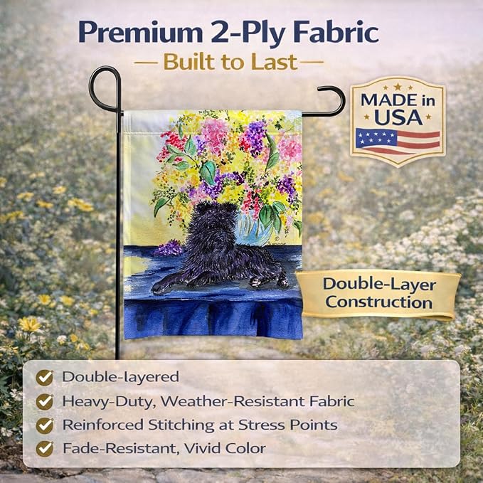 Caroline's Treasures SS8296GF Affenpinscher Garden Flag Mailbox Flag Decorative Yard Flag Banner Outside Patio Artwork Yard Flower Beds, Garden Size, Multicolor