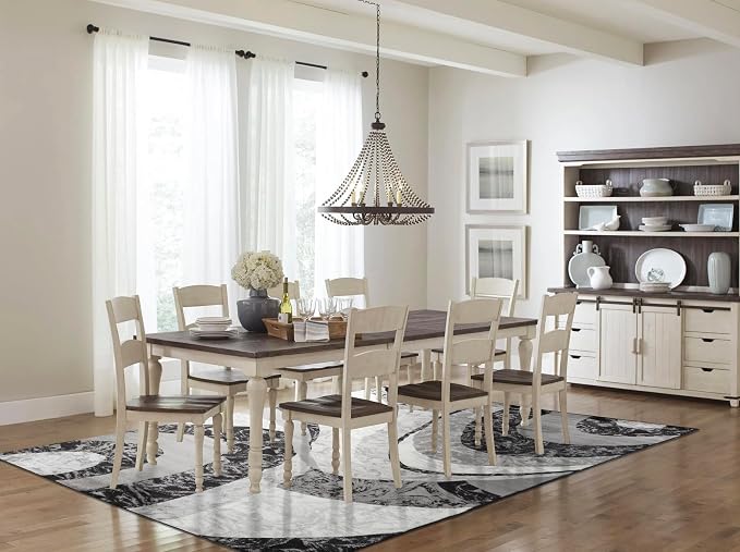 Yafa Home Fashion Modern Contemporary Swirls Design Area Rug, Luxurious, Elegant, and Fashionable Area Rug (Black/Grey, 5 ft X 7 ft)
