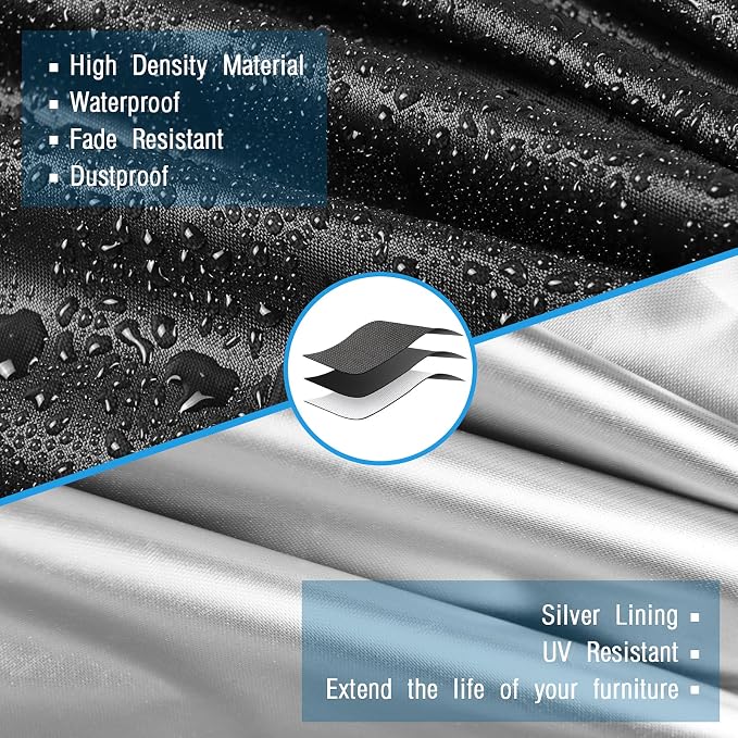 Kingling Elliptical Exercise Machine Cover - Waterproof & Dustproof Protective Cover for Home Use