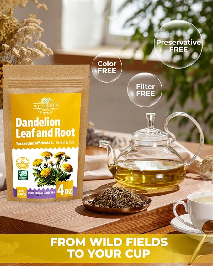 4 oz. Dandelion Leaf Root Tea Dandelion Tea Herbal (Taraxacum) - 113g Herbhojas Y Raнz De Diente De Leуn