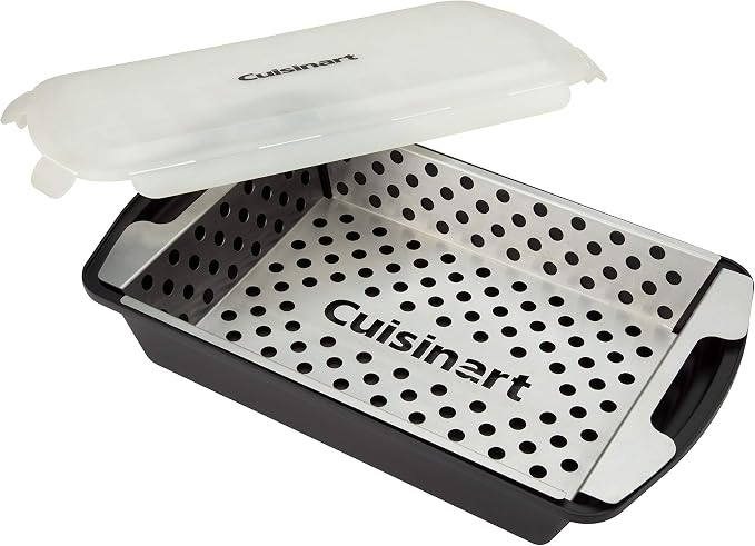 Cuisinart CMT-200 Marinade and Grilling Basket Set, Stainless Steel