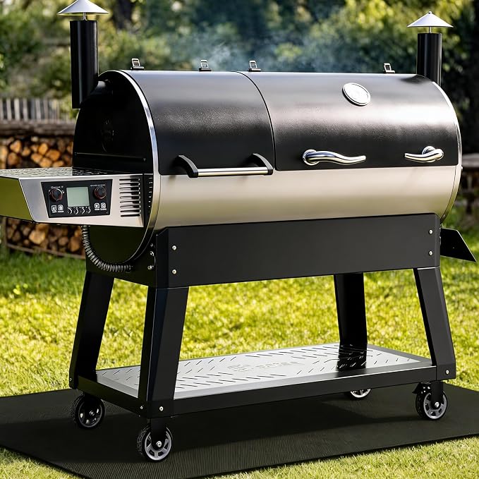 48 ×28 inches Under Grill Mat / Fire Pit Mat Fireproof Waterproof Oil-Proof, Fireproof Mat Fireplace Mat BBQ Mat Protect Mat for Deck Patio Grass Outdoor Charcoal, Flat Top, BBQ Smokers, Gas Grills