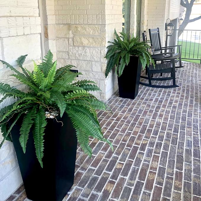 Nearly Natural 48in Boston Fern Artificial Plant, Large Hanging Fake Plant with 67 Long Realistic Fronds, Maintenance-Free Faux Fern for Office and Home Decor