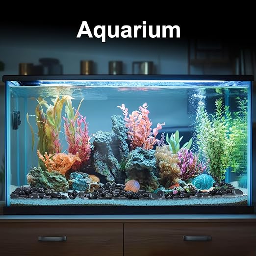 Pulovin 40 lbs River Rocks for Landscaping, 2"-3" Natural Rocks for Aquarium, Fish Tank, Decorative Garden Stones for Plants, Flower Pots, Vase, Walkways