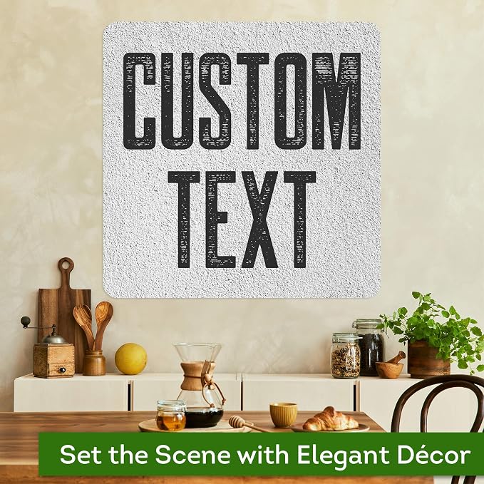 Custom Sign, Custom Street Sign, 11 Font Colors, 13 Font Styles, 4 Hole Options, 22 Sizes, 24x24 Inches, Rust Free DiBound, Fade Resistant, Made in USA by My Sign Center (Concrete)