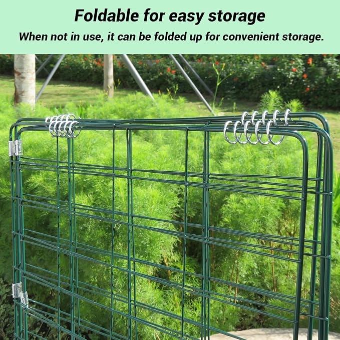 Metal Garden Trellis for Climbing Plants A Frame Plant Support 34x48in (1pack)
