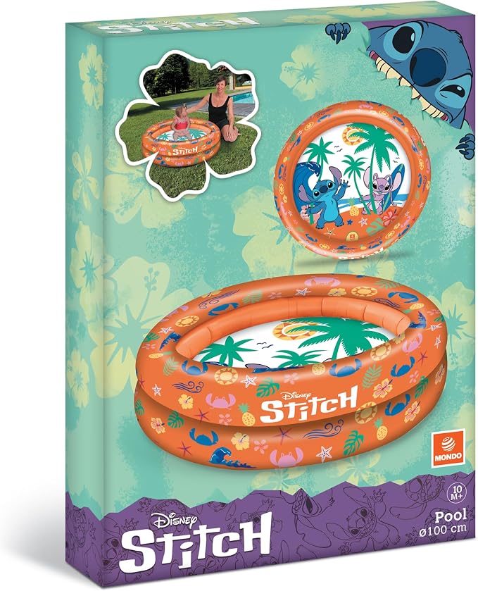 Mondo Toys Stitch 2 Ring Pool Inflatable Pool 100 cm – 16956