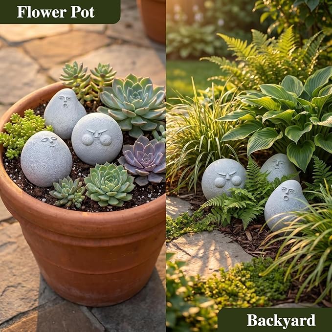 Miniature Emotional Figurines Plant Decorations for Pots, Funny Fairy Garden Accessories Outdoor Decorations Gifts Women Statue for Table Yard Desktop Planter