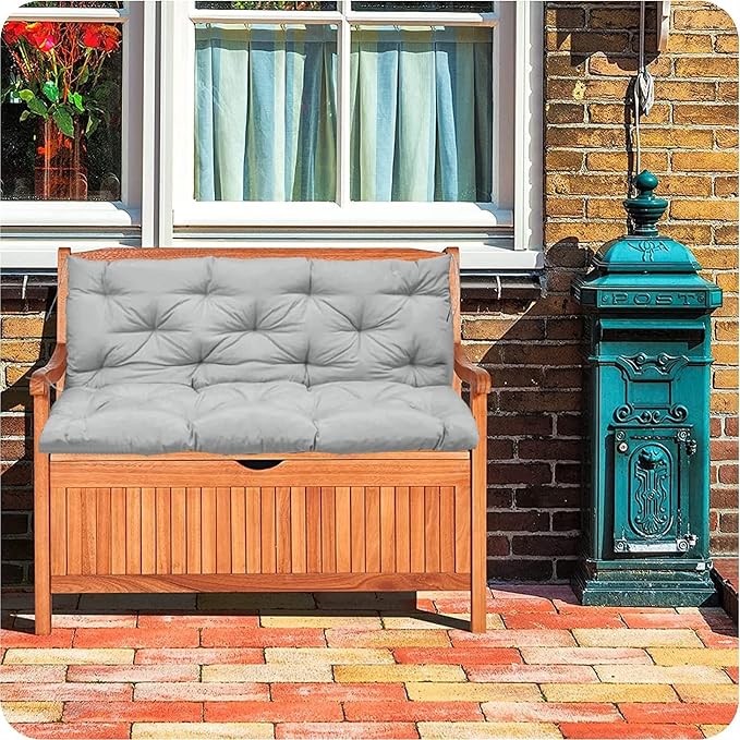 Swing Cushion Replacement Outdoor Porch Waterproof Bench Cushion 2-3 Seater Washable Bench Replacement Cushions for Outdoor Patio Porch Swing Cushions
