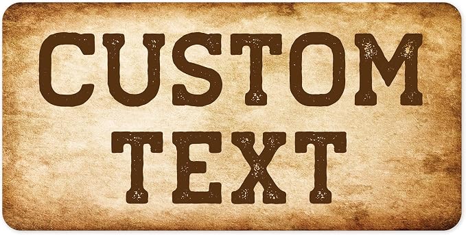 Custom Sign, Custom Street Sign, 11 Font Colors, 13 Font Styles, 4 Hole Options, 22 Sizes, 9x18 Inches, Rust Free DiBound, Fade Resistant, Made in USA by My Sign Center (Vintage)