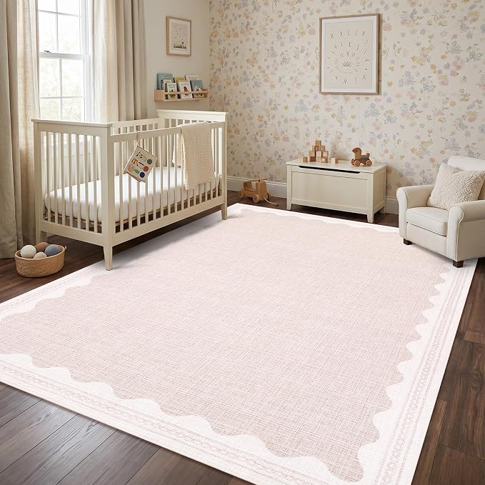 GarveeHome Scalloped Rug