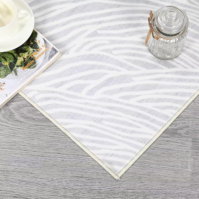 GAOMON Modern Area Rug Washable Mat 2x6 Soft Faux Wool Carpet Entryway Contemporary Non-Slip Long Indoor Hallway Kitchen Runners for Living Room Bedroom Accent Rug Grey