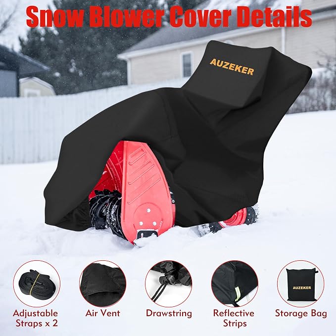 Snow Blower Cover: 900D Snowblower Covers Waterproof Outdoor, Universal Snow Blower Shield, Single And Two Stage Snow Thrower Cover Fit For Ego, Honda, Ariens, Toro