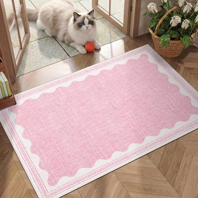 GarveeHome Scalloped Rug