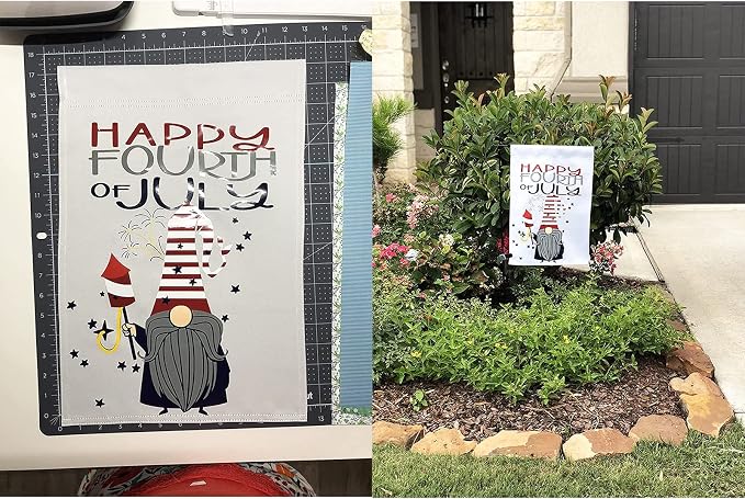 TOPFLAGS Sublimation Garden Flags Blank Garden Flag 12x18 Inch Double Side Custom Create Your Own Solid White Flag DIY Blanks Canvas Banner to Decorate