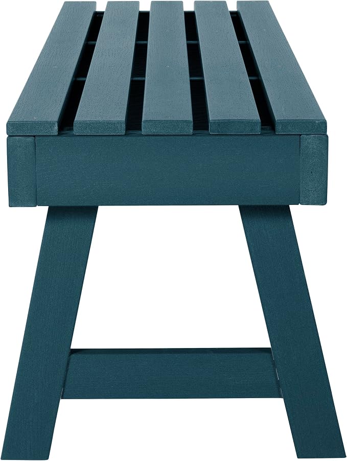 Highwood Weatherly Backless Bench, 4-Feet, Nantucket Blue
