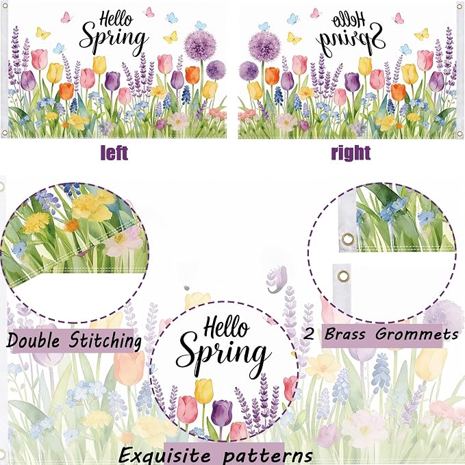 Seasonal Flags 3x5 Ft, Outdoor Seasonal Flags for Outside, Double Sided 3x5 Seasonal House Flags with Durable Material, Perfect for Yard, Patio & Porch Decor