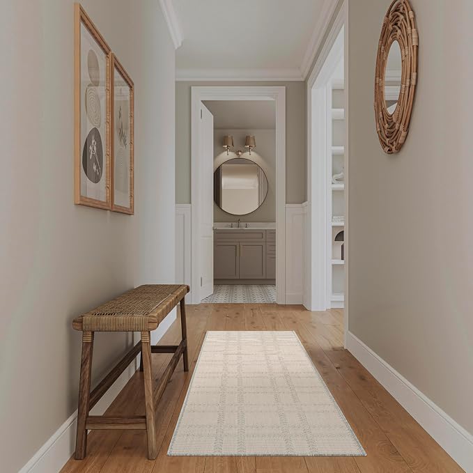 Nourison Home Horizon Indoor/Outdoor Grey 2'2" x 8' Area Rug - Easy Clean, Non Shedding, Bed Room, Living Room, Dining Room, Kitchen (8' Runner)