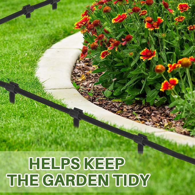 50 Pcs Irrigation Drip Support Stakes 1/2 Inch Tubing Hose Holder, Pipe Universal Drip Lines Tubing Hose for Gardening Patio Lawn Irrigation Growing