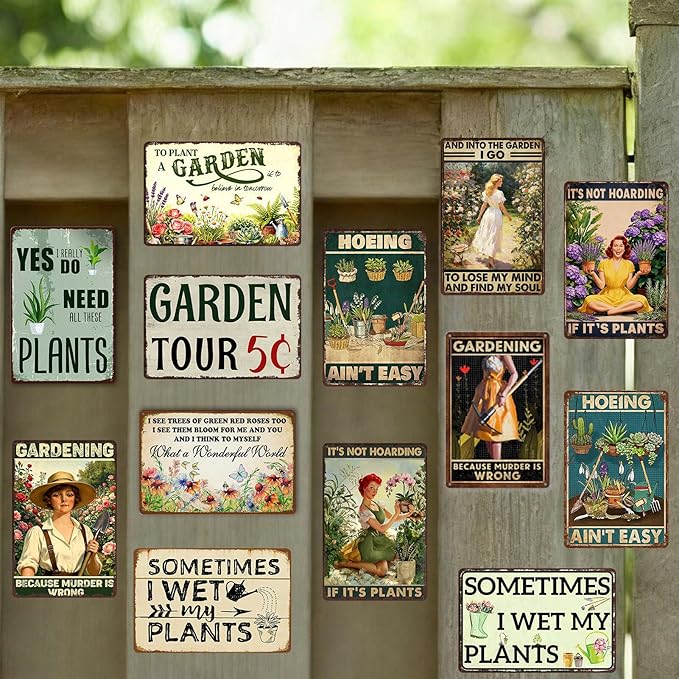 Garden Metal Signs For Outside Tin Sign Vintage Garden Wall Art Decor Outdoor Dragonfly Metal Tin Signs What A Wonderful World I See Trees Of Green Red Roses Too Sign 12 X 8 Inch