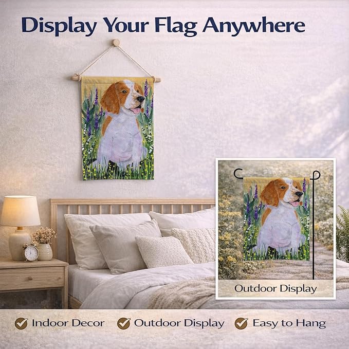 Caroline's Treasures SS8219GF Welsh Springer Spaniel Garden Flag Mailbox Flag Decorative Yard Flag Banner Outside Patio Artwork Yard Flower Beds, Garden Size, Multicolor