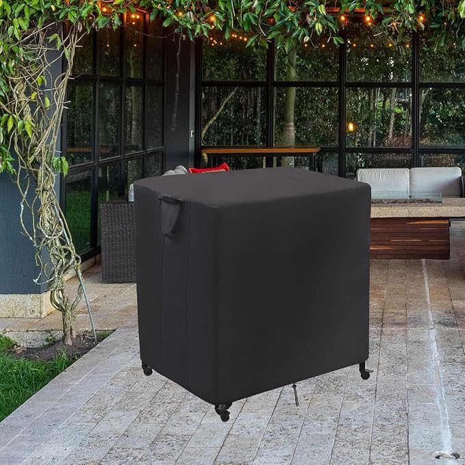 Pizza Oven Table Cover for Ooni Medium Modular Table,Outdoor Prep Cart Table Cover for Ooni Pizza Oven Stand - 32.6 x 24 x 35 Inch