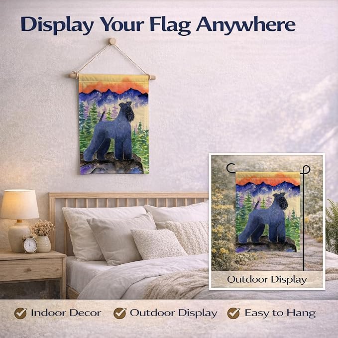 Caroline's Treasures SS8223GF Kerry Blue Terrier Garden Flag Mailbox Flag Decorative Yard Flag Banner Outside Patio Artwork Yard Flower Beds, Garden Size, Multicolor