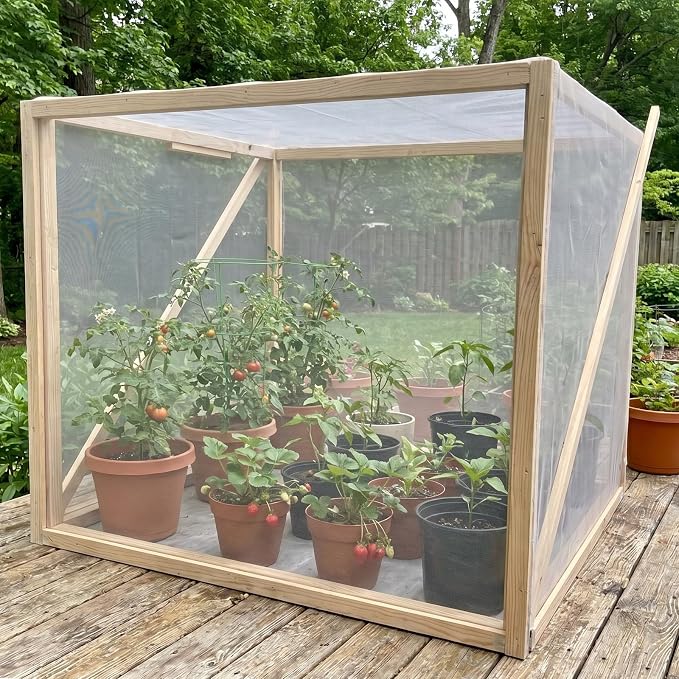 HOOPLE Garden Netting, 4 FT x 10 FT Ultra-Fine Mesh Plant Cover, Bug Netting for Garden, Insect Pest Barrier Row Cover for Vegetables, Fruits & Flowers, Lightweight Breathable Garden Mesh