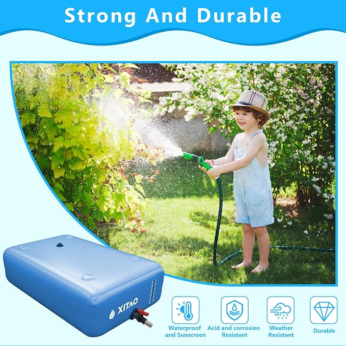 XITAO Water Bladder Storage Containers, Water Tank Foldable Portable Water Storage,Water Storage Bag Containers for RV, Camping, Garden, Irrigation, Drought Resistance, Firefighting