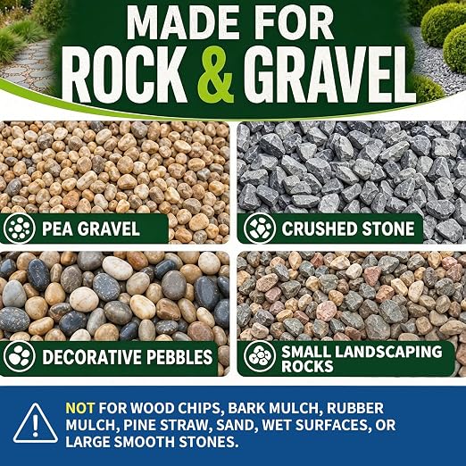 YKF Gravel Glue Kit with Electric Sprayer, 1 Gallon Rock Glue & Gravel Binder for Pea Gravel, Crushed Stone, Decorative Pebbles, Landscape Garden Borders, Patio Edges, Blue Tint Tracker