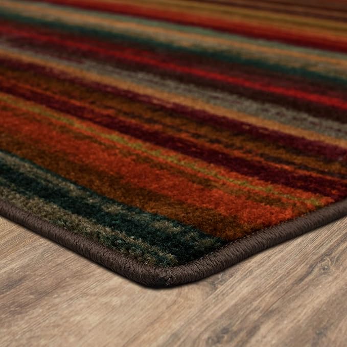 Mohawk Home Boho Stripe 2' 6" x 3' 10" Area Rug - Multicolor - Perfect for Living Room, Dining Room, Office